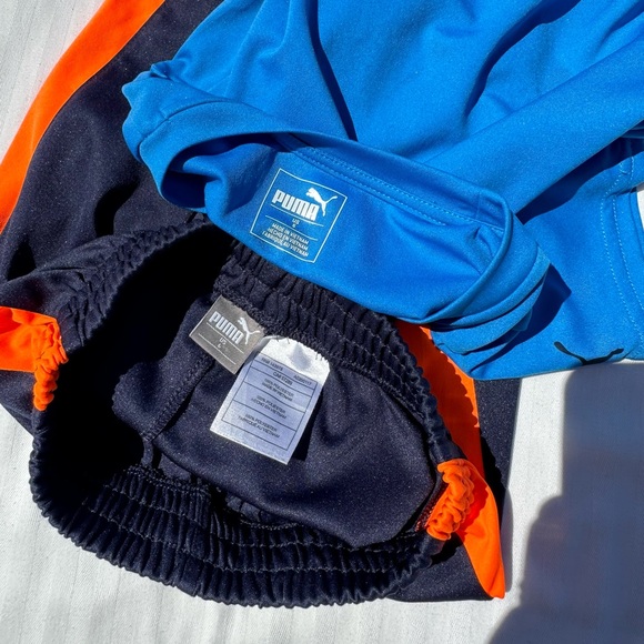 Puma 2 Piece Short Set Size 6 Blue - Picture 4 of 7